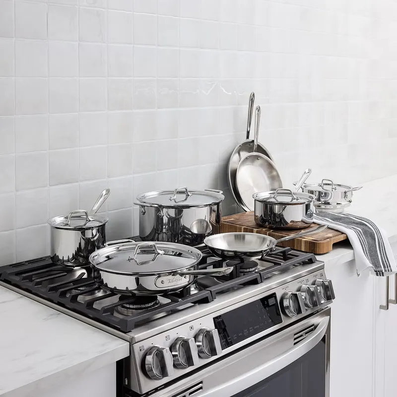 All-Clad D3 13-piece Stainless Steel Cookware Set for $649.99