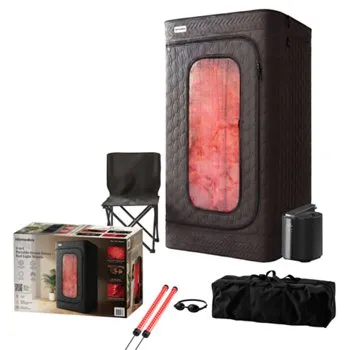 Homedics 2-in-1 Portable Steam Sauna
+ Red Light Wands, Black for $199.99