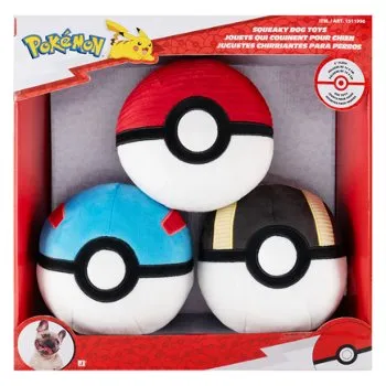 Pokmon Squeaky Dog Toys, 3-count for $21.99